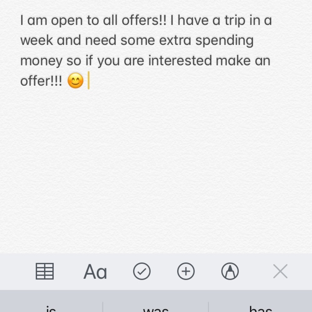 Make an offer! 💜 I will definitely consider any!